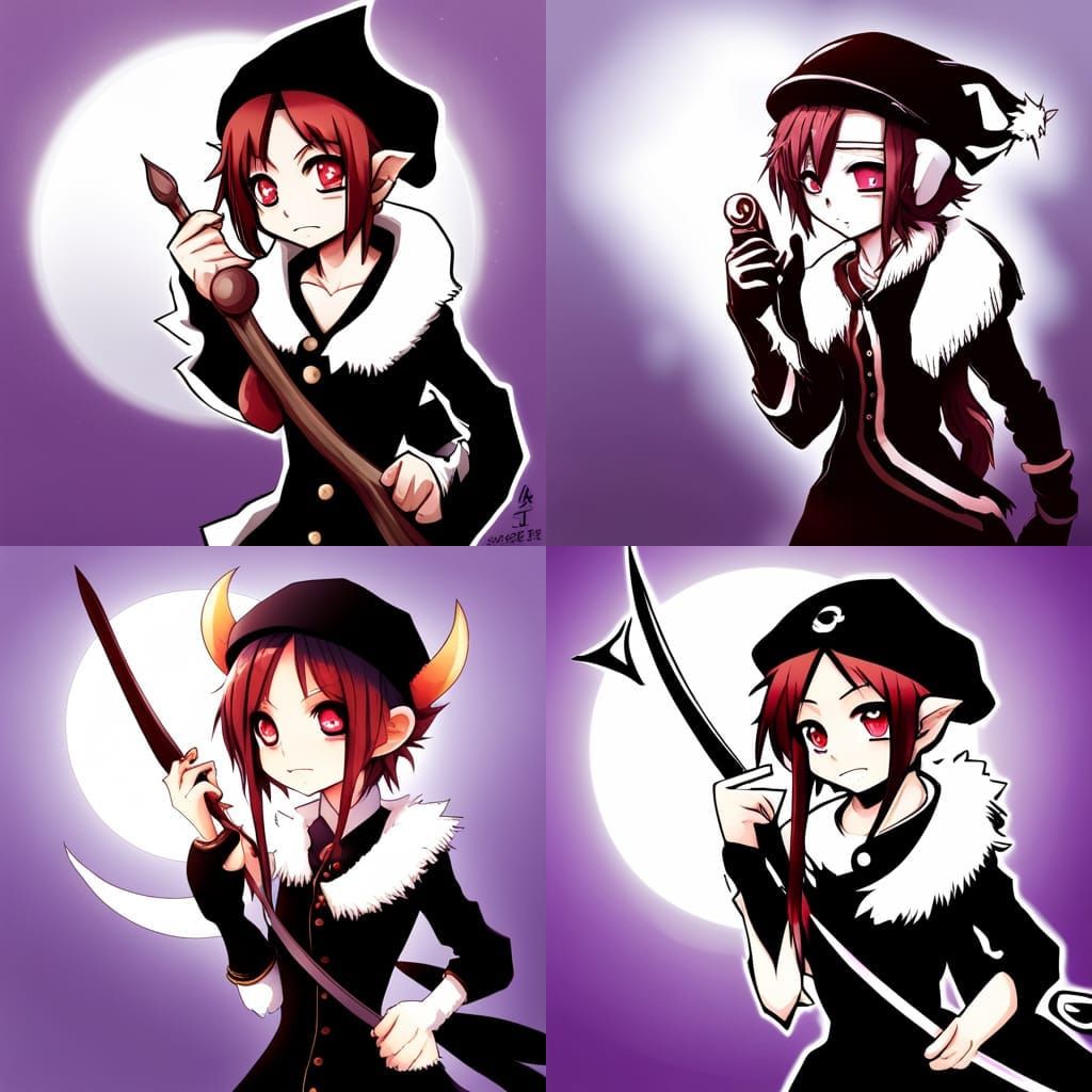 Anime Style Goblin Girl Key Visual