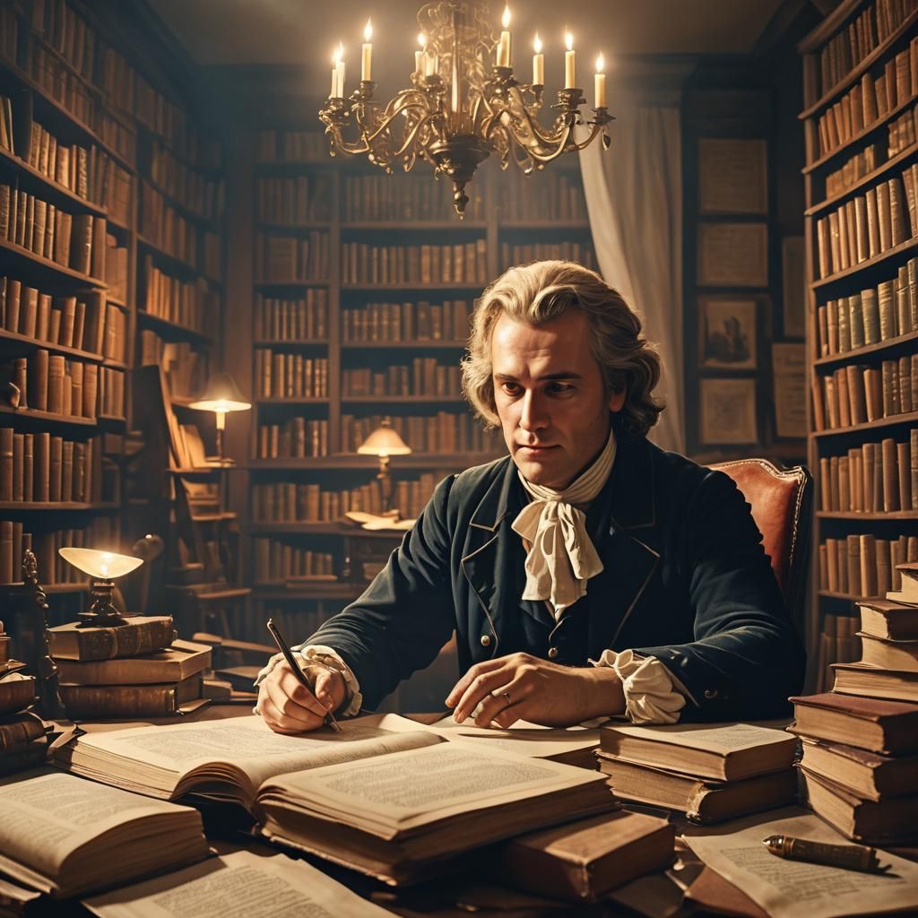 Friedrich Schiller's Ode to Joy: Detailed Matte Painting