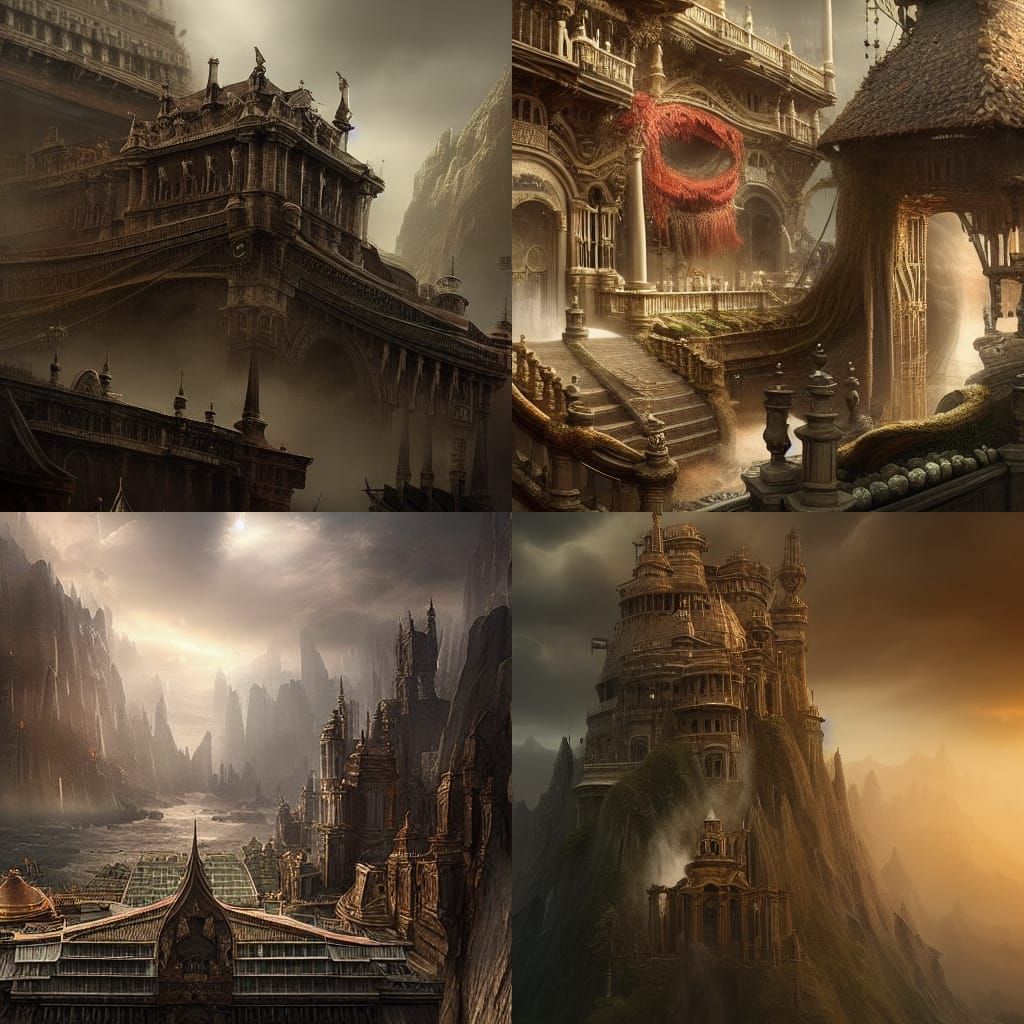 Epic Cinematic Painting of Luck and Pluck