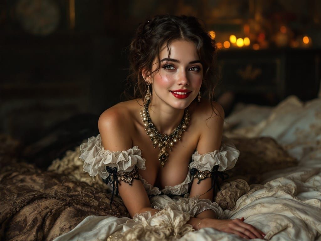 Luminous Lady of Velvet Dreams