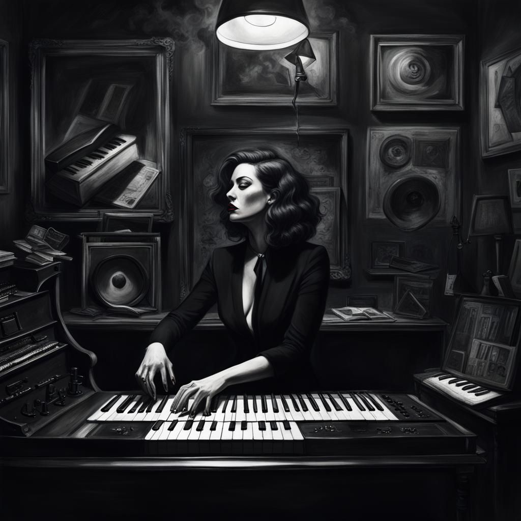 Becca's Noir Surrealism Music Addiction