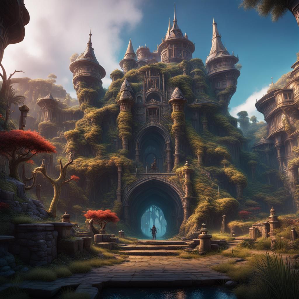 Gex in Detailed Matte Painting Style