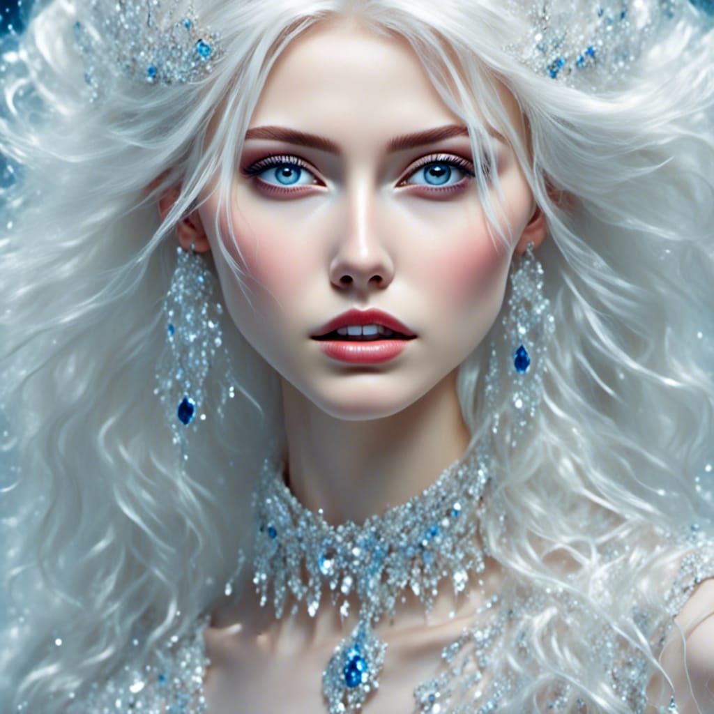 White haired Elf queen