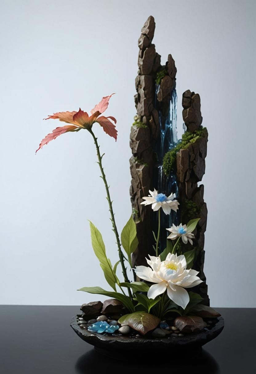 Oriental flower arrangement