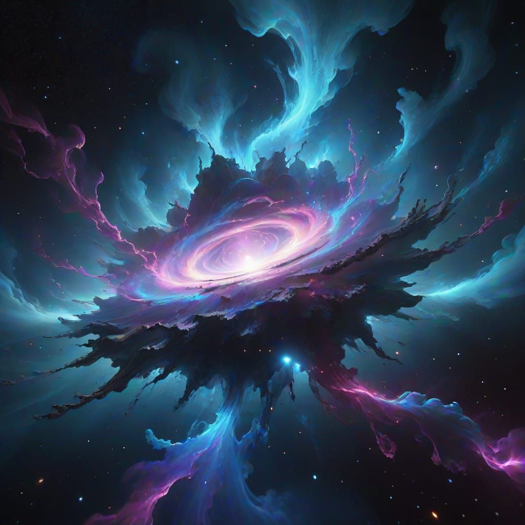 Ethereal Deep Space Hydrogen Cloud