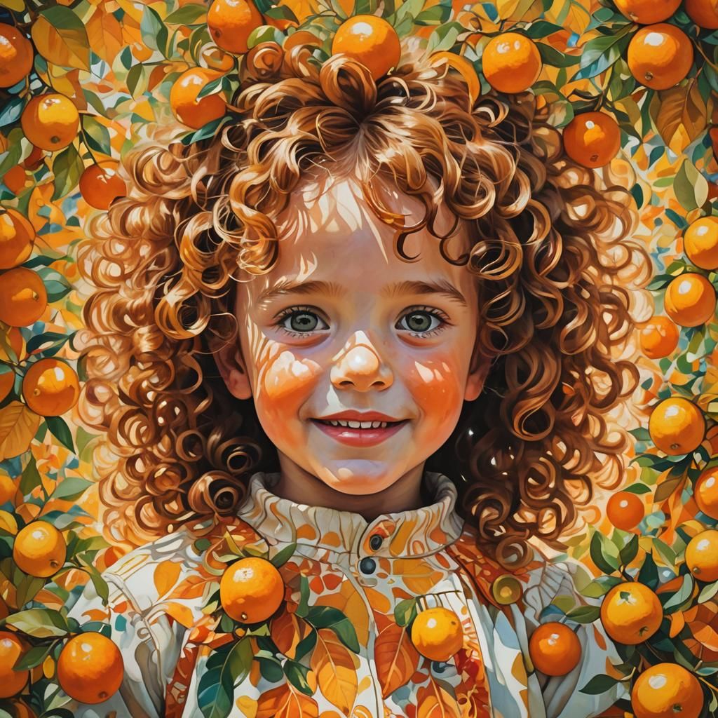Whimsical Child Portrait in Fantasy Style