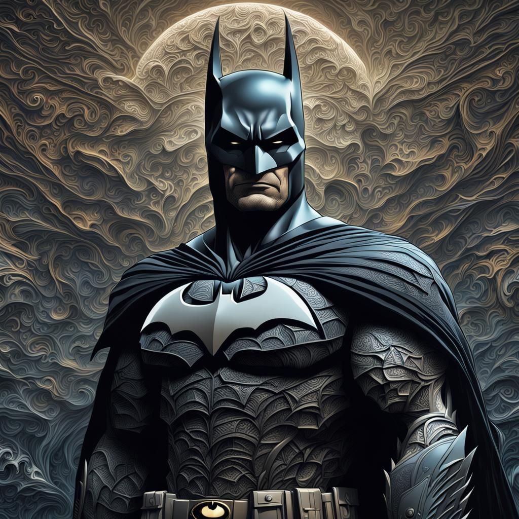 Batman Ascends: Hyperrealistic Dark Fantasy Concept Art