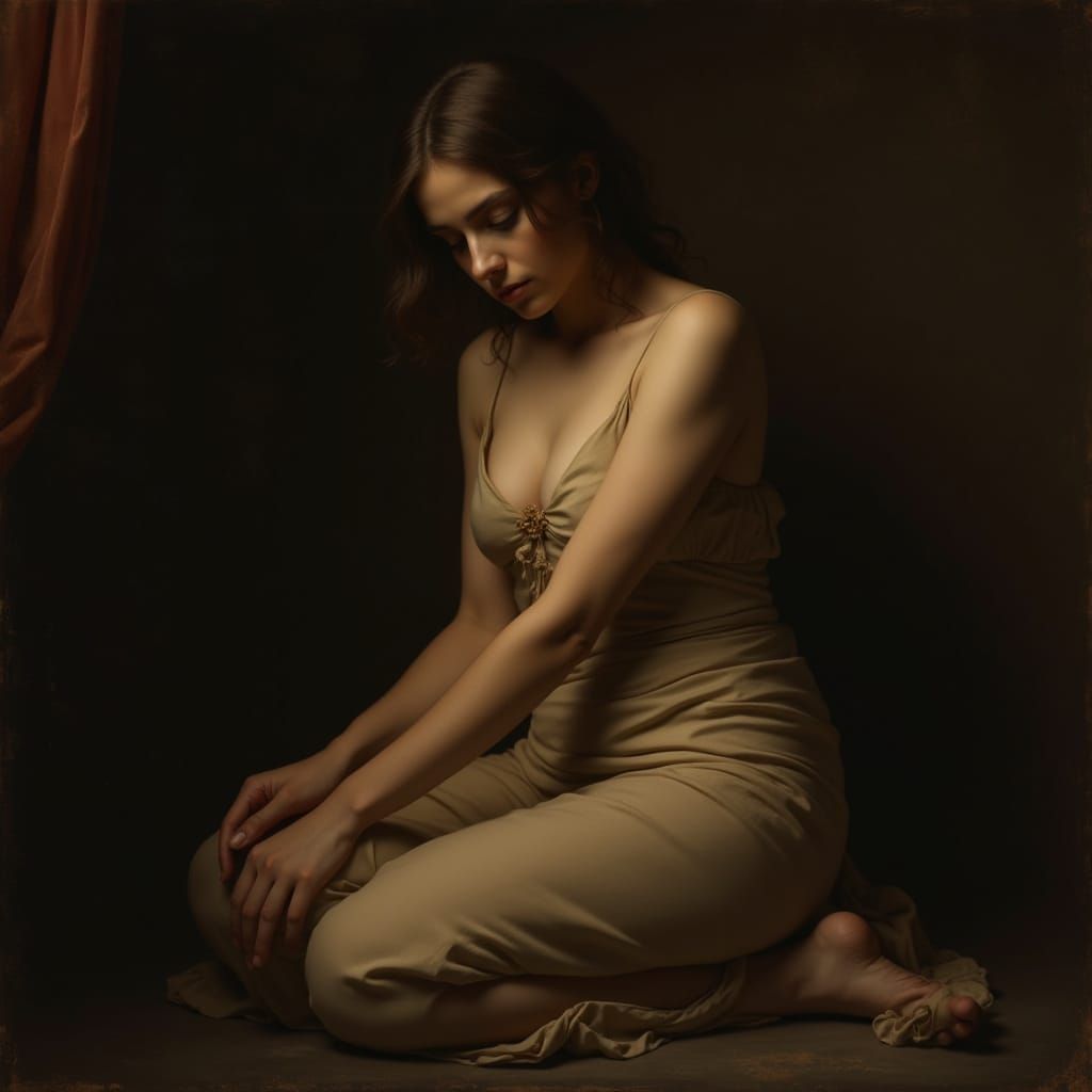 Ethereal Baroque Beauty in Golden Light