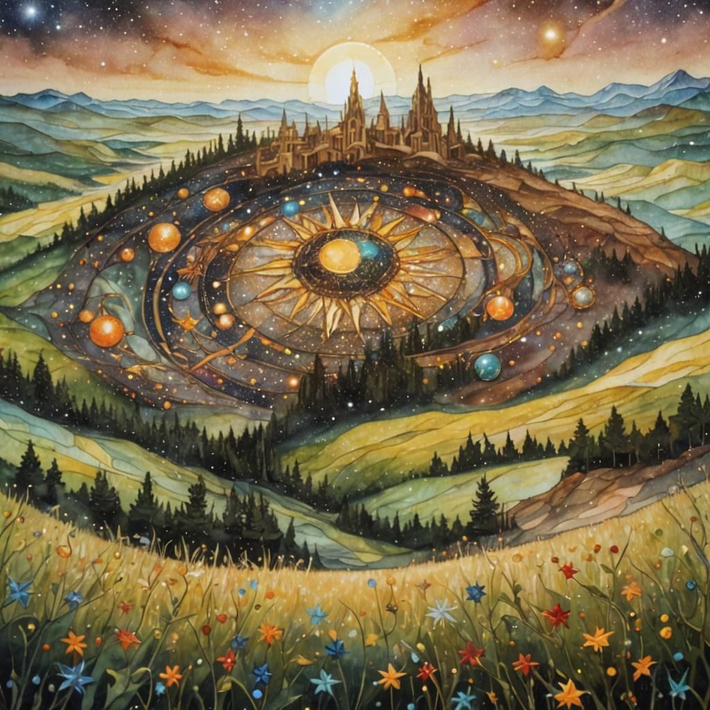 Celestial Stained Glass Reveals Mystical Entity