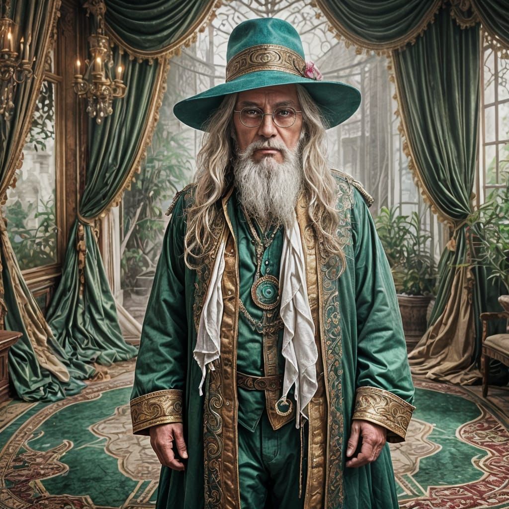 Whimsical Portrait of a 140-Year-Old Man