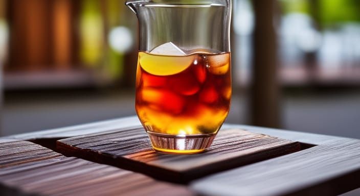 Delicious Iced Tea with Gradient Lighting