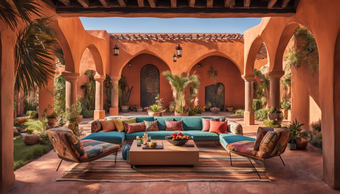 Modern Mexican-Spanish Lounge with Graffiti Accents