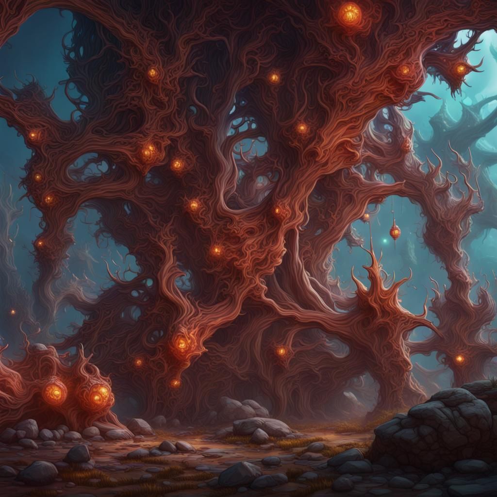 Antibodies: Detailed Science Illustration in Deep Color