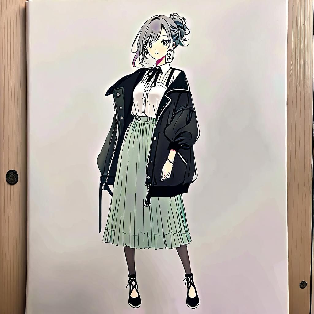 Fashion Sketch - Mori Kei