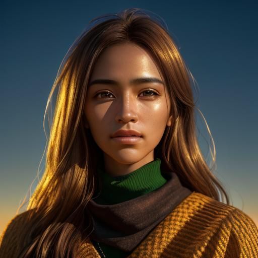 Sun-Drenched Israeli Portrait in Hyper-Realistic Style