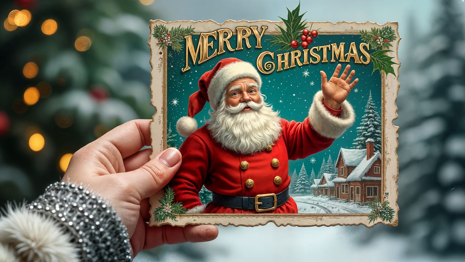 Vintage Christmas Santa Claus Postcard