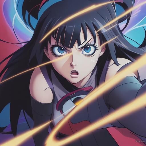 Anime Googly Eyes Art in Studio Trigger Style