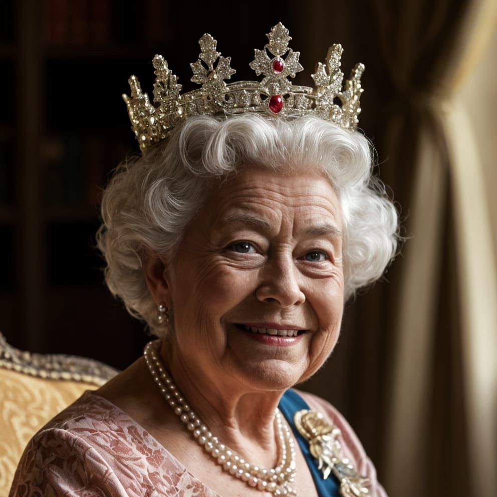 Queen Elizabeth IIwearing the Imperial State Crown