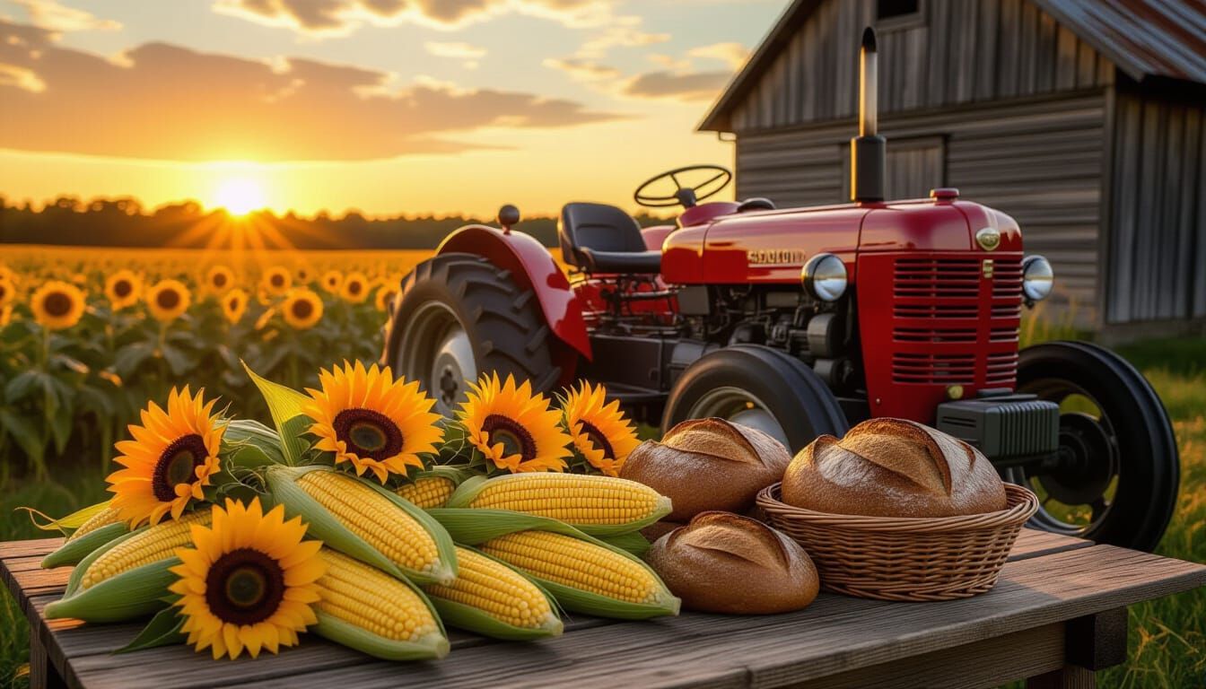Steampunk Harvest Feast at Sunset