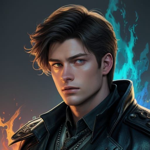 Dean Winchester as Young God: Digital Art Portrait