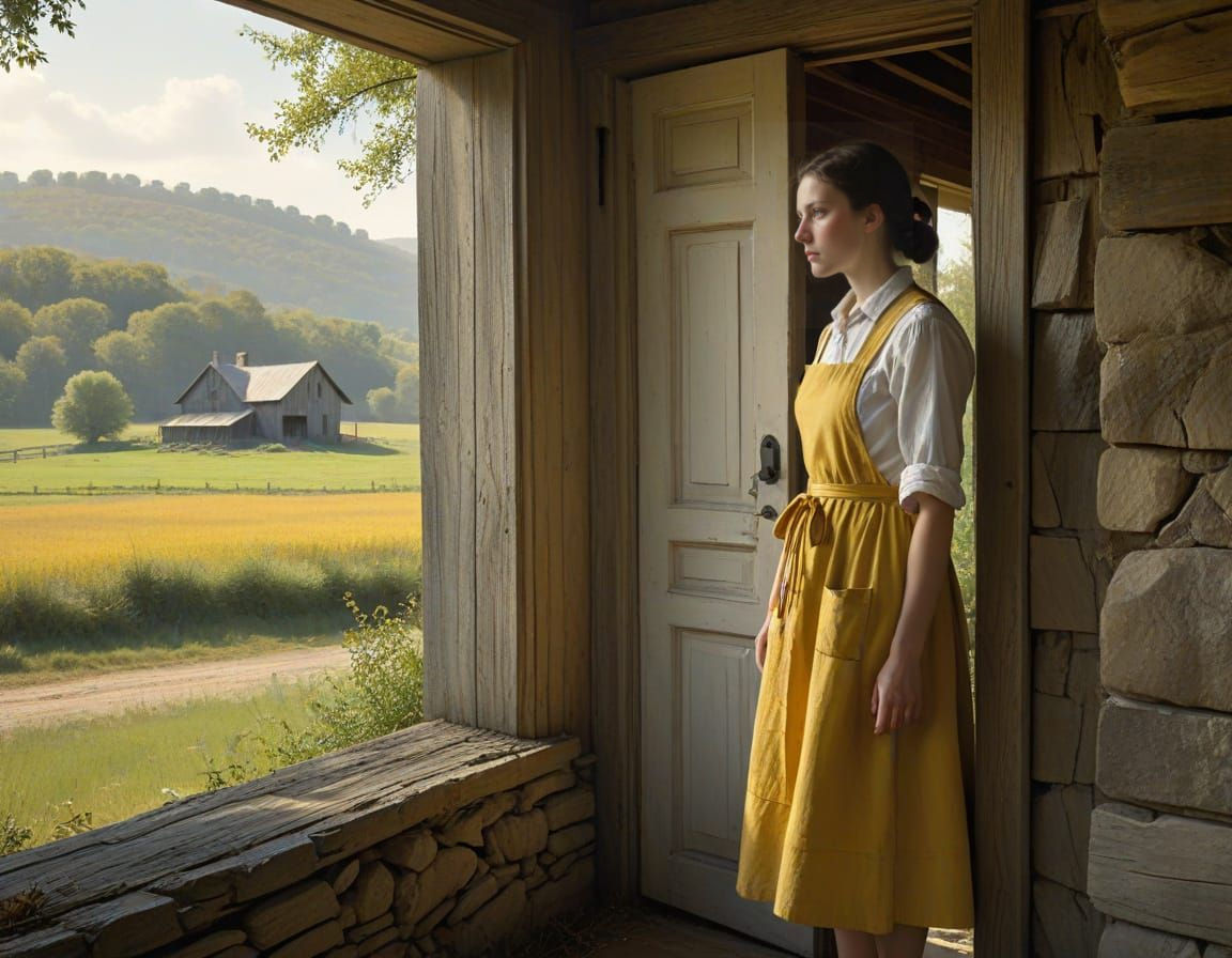 Moody American Landscape in a Realistic Style