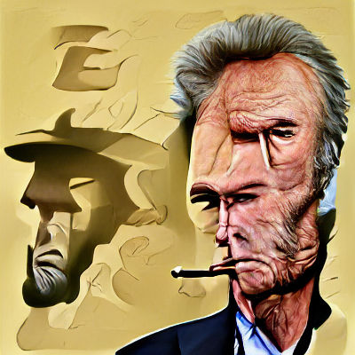 Clint Eastwood Portrait: Photorealistic Digital Art
