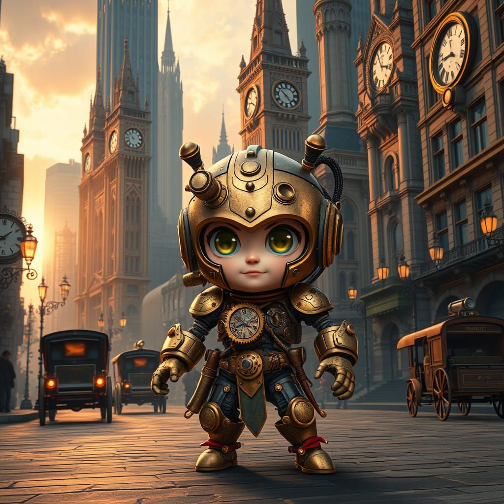 Steampunk Heroine in Vintage London