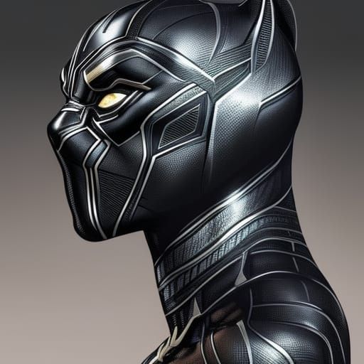 Black Panther Portrait in Disney Style, 8k
