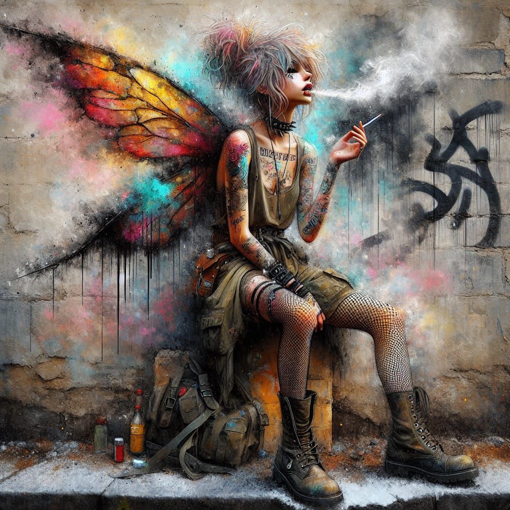 Punk Goth Fairy in Urban Decay