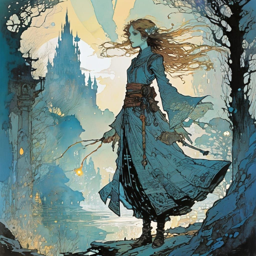 Enchanting Goddess Radiates Ethereal Light