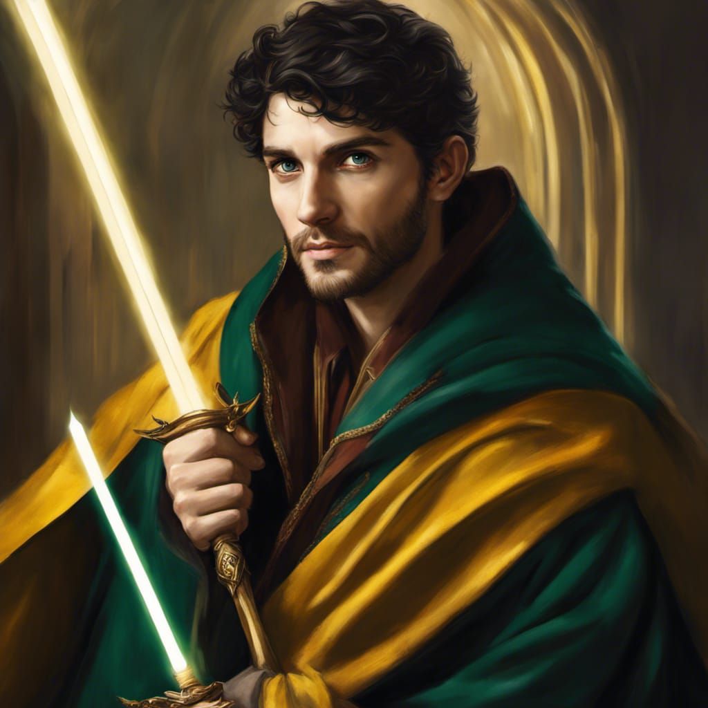 Jedi Knight Portrait in 18th Century Style