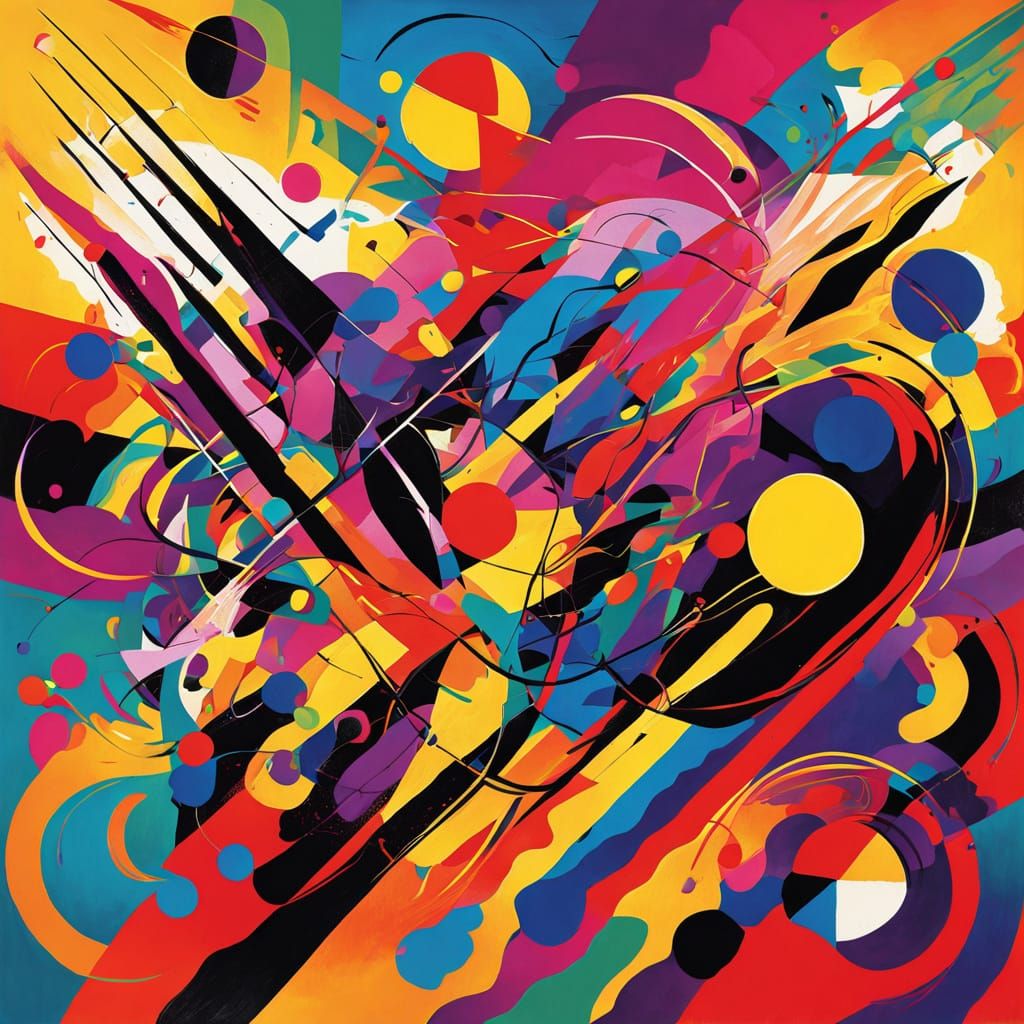 Abstract Sound Waves in Geometric Patterns