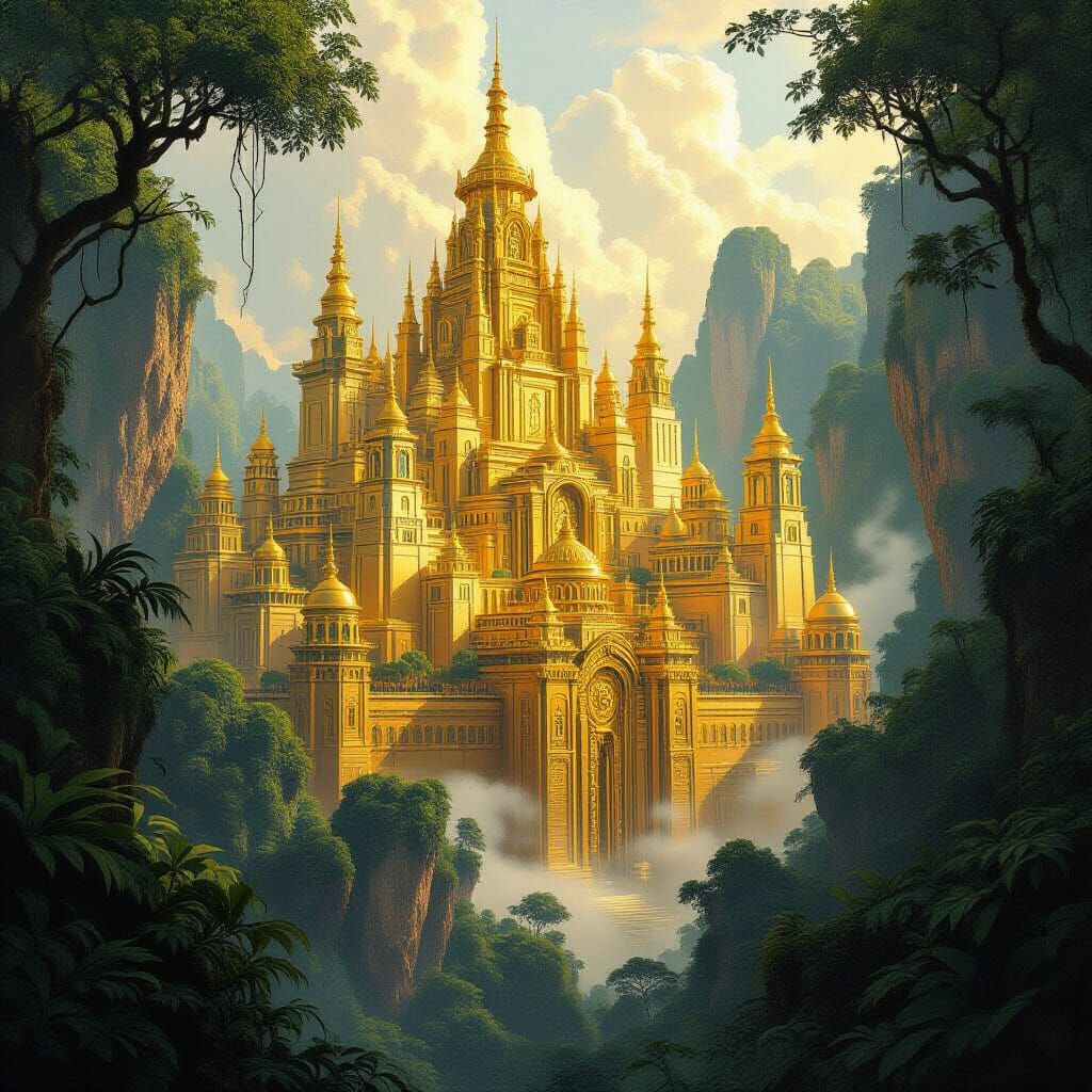 Golden City of Eldorado: Futuristic Ancient Fusion