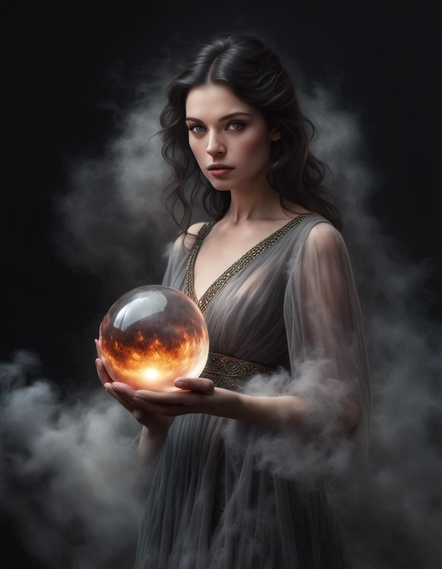 Mystic Woman in a Whirlwind