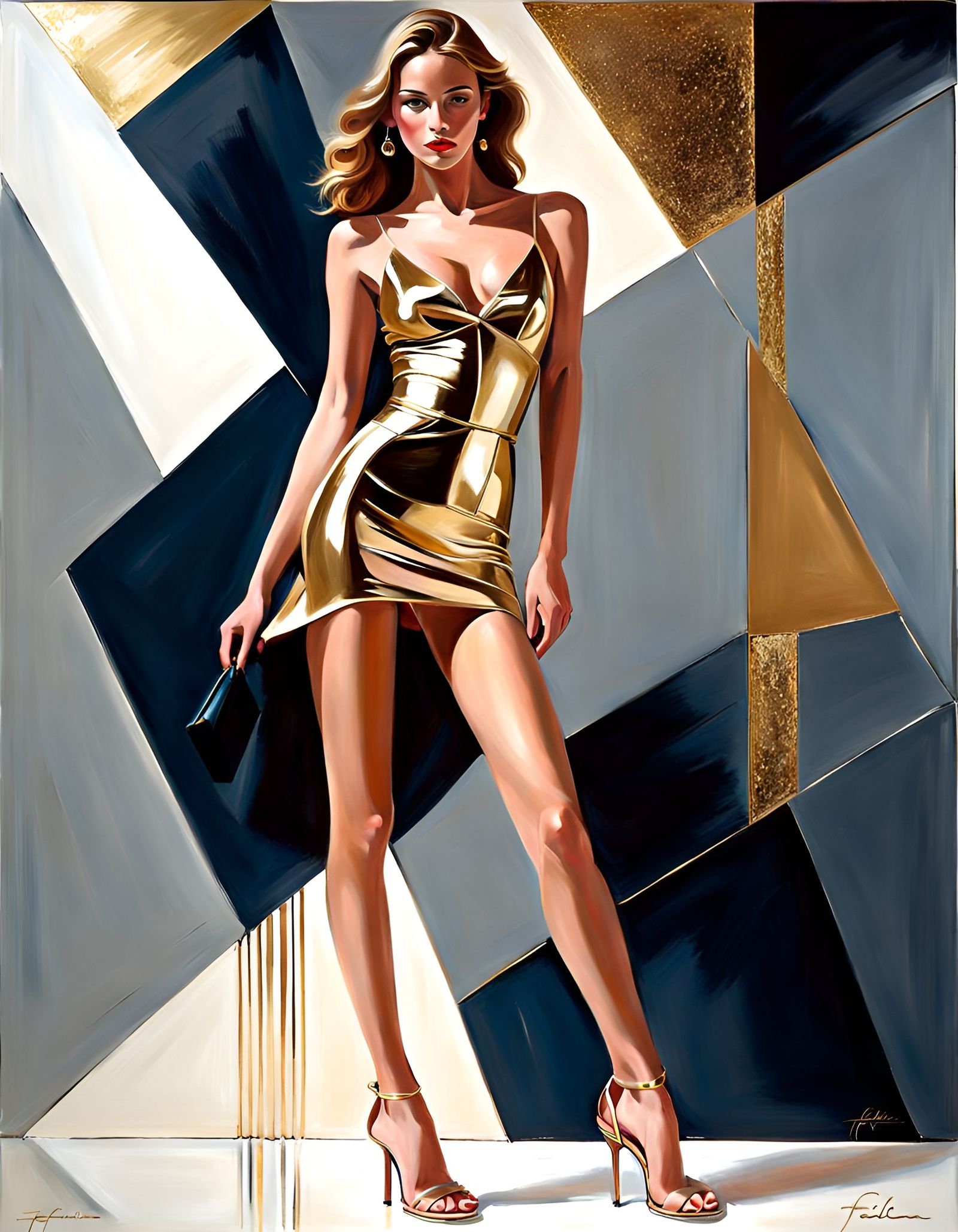 Charming German Girl in Figurative Style