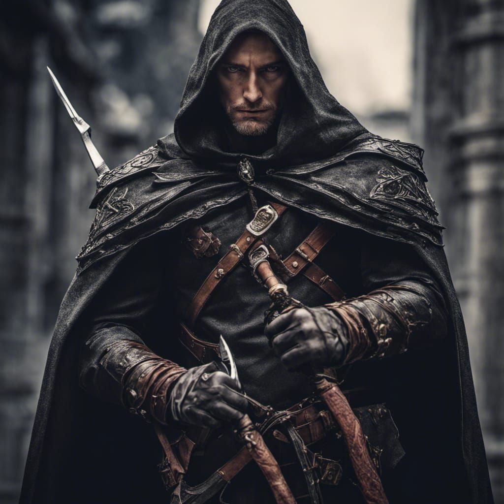 Noble Rogue with Bow in Leather Armor