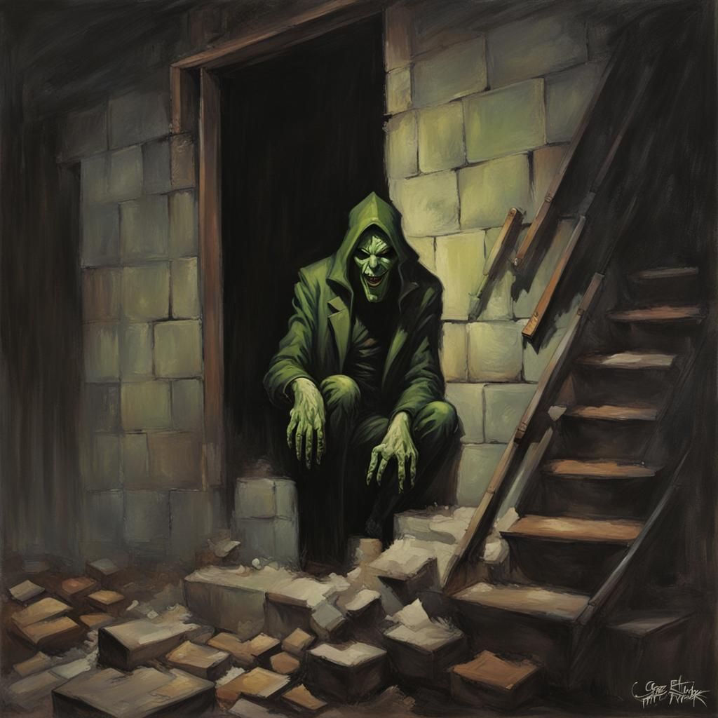 Sinister Creeper in Dark Fantasy Style