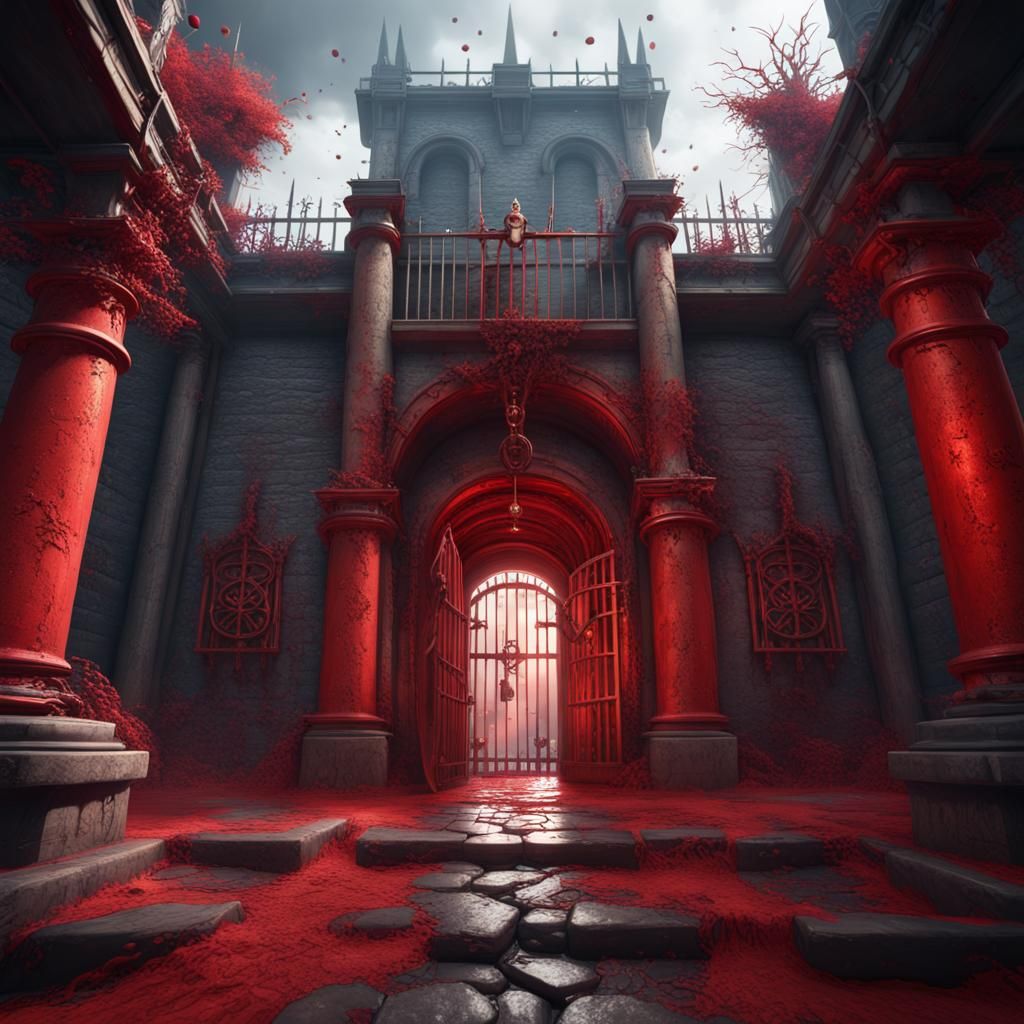 Red Prison Realm Concept Art