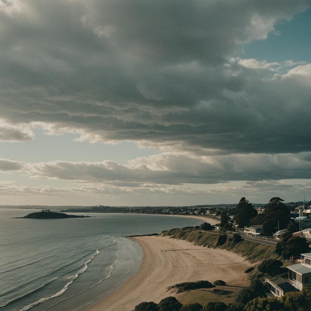 Cinematic Film Still from a Trip to Geelong