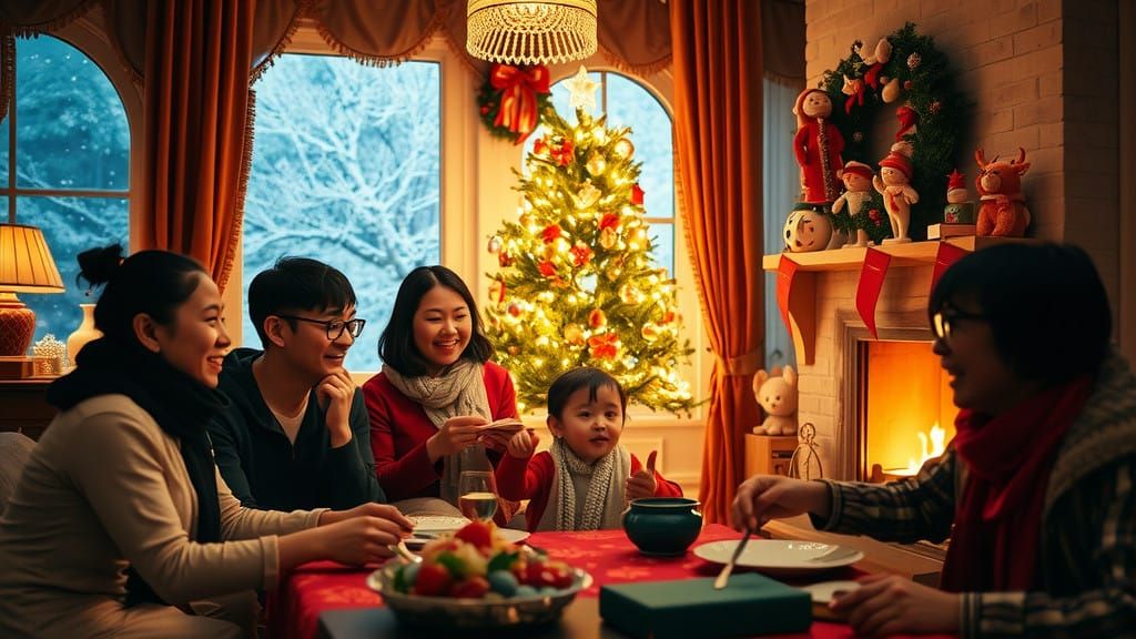 Christmas with a Chinese-Indonesian Family in Winter Wonderl...