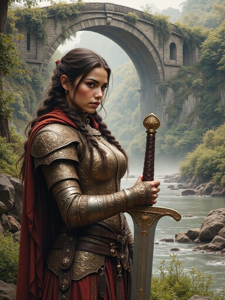 Ethereal Paladin in Majestic Armor Stands Guard