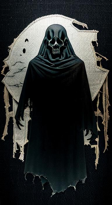 Ethereal Evil Spirit in Tattered Cloth