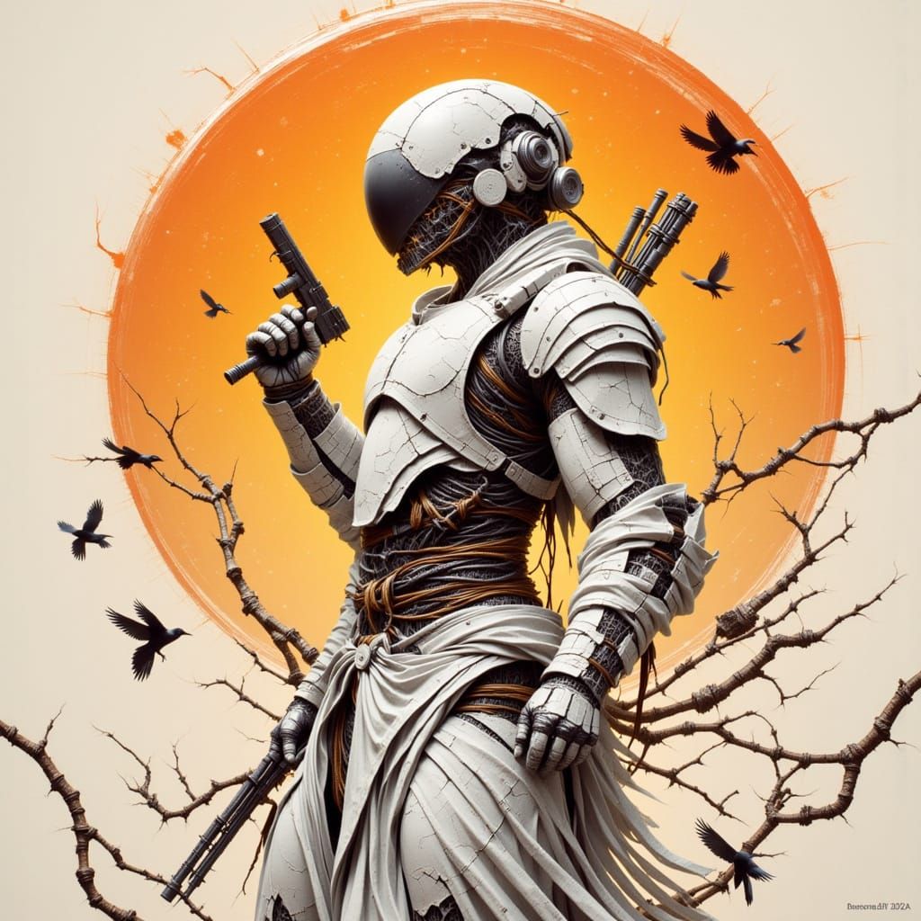 Sunshine Tiled Pattern Generated by AI