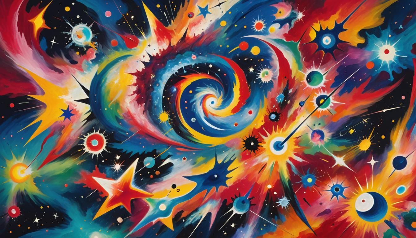 Vibrant Astral Explosion with Star Cluster Formation