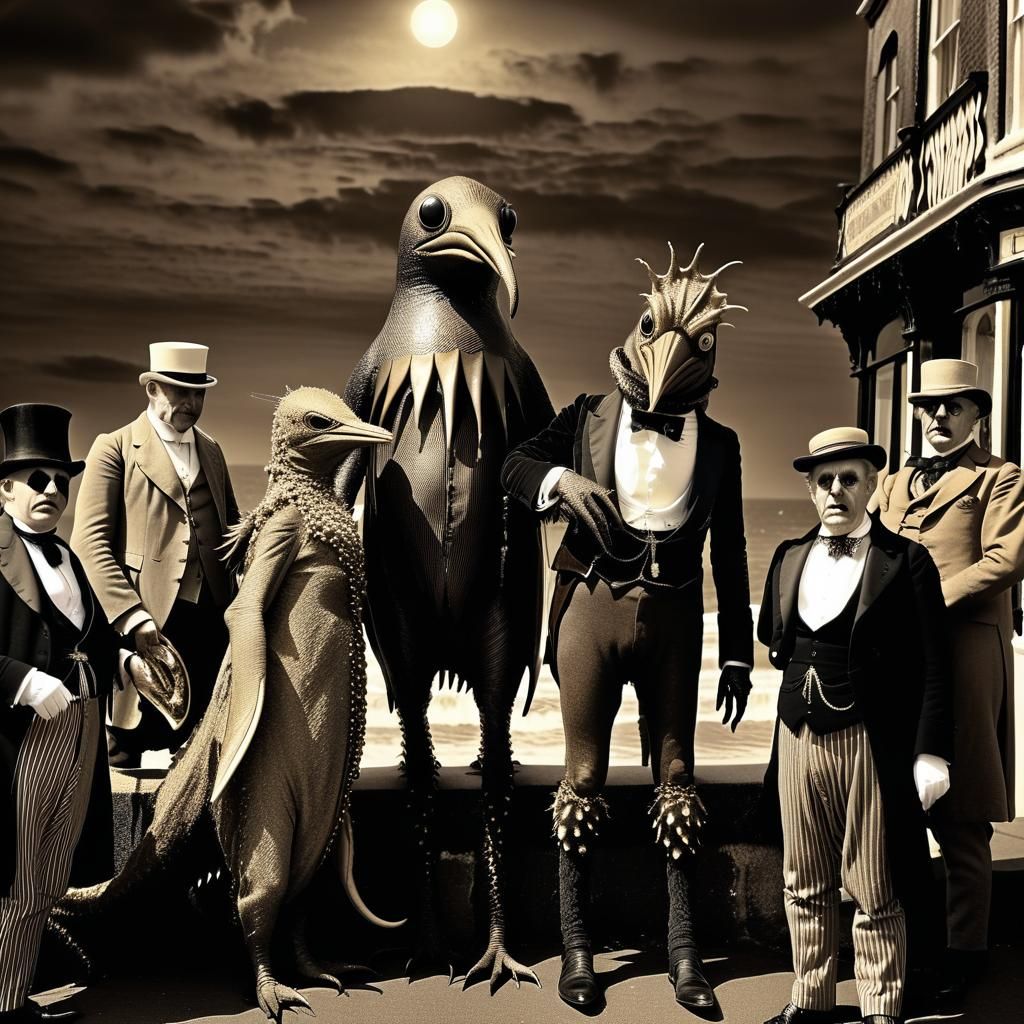 Nightmarish Lovecraftian Monster on Margate Seafront