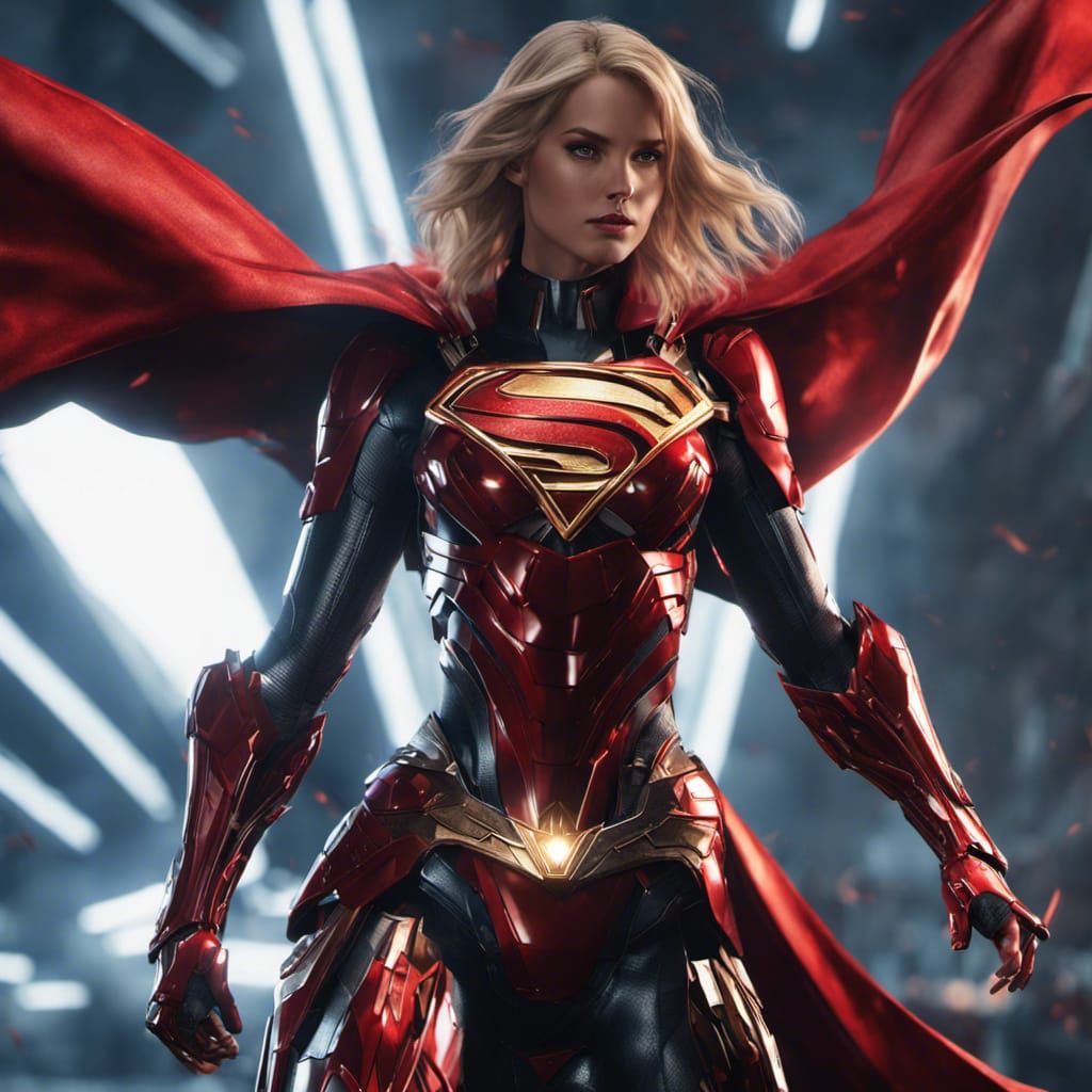 Supergirl in Battle Armor: Sci-Fi Epic