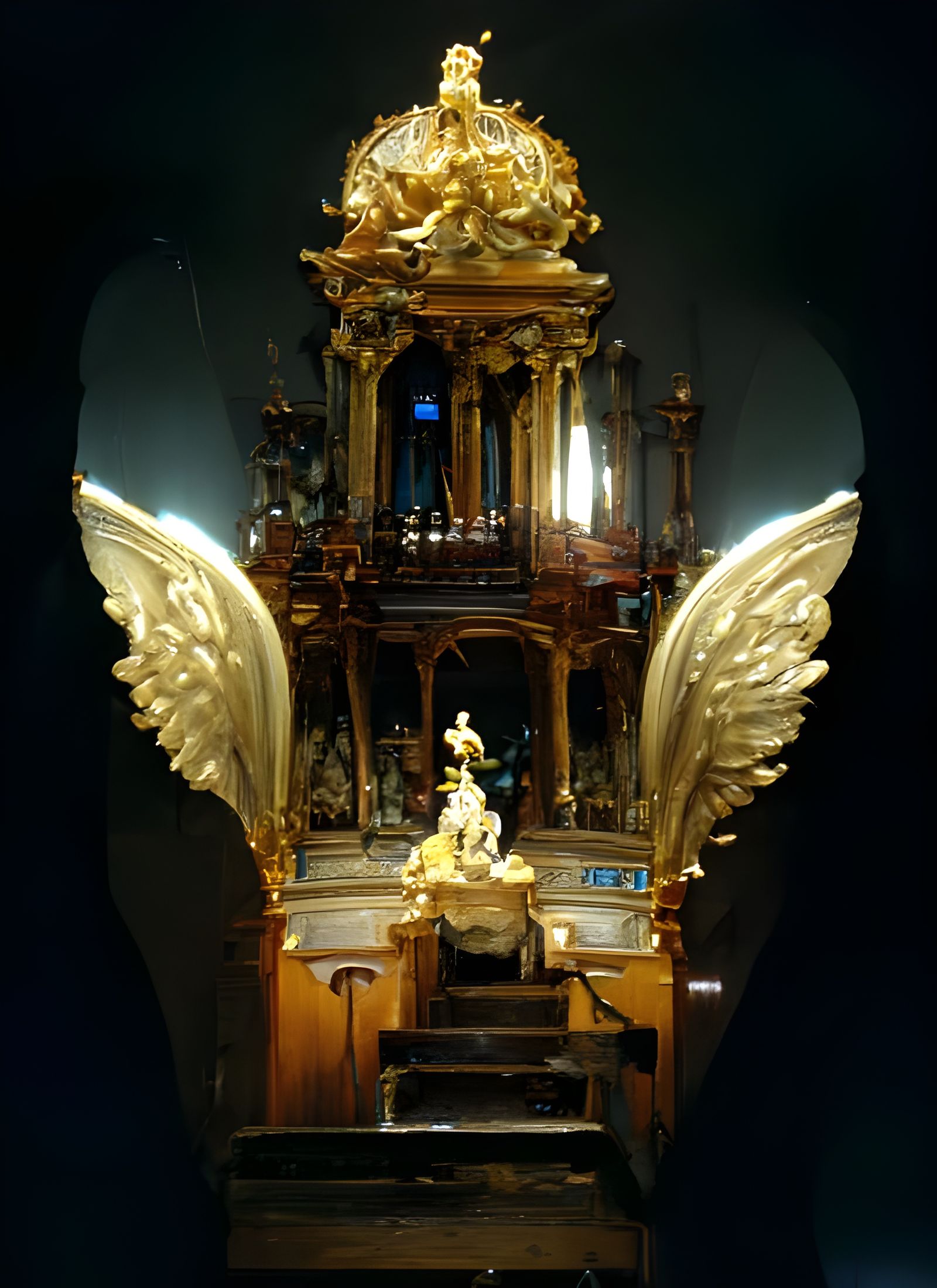 Rococo Chapel with Angel Statue
