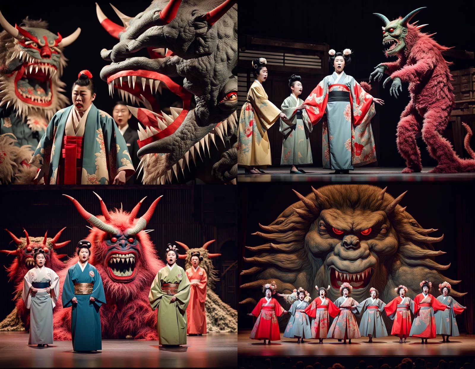 Spectacular Opera with 1950s Japanese Monsters in 8K