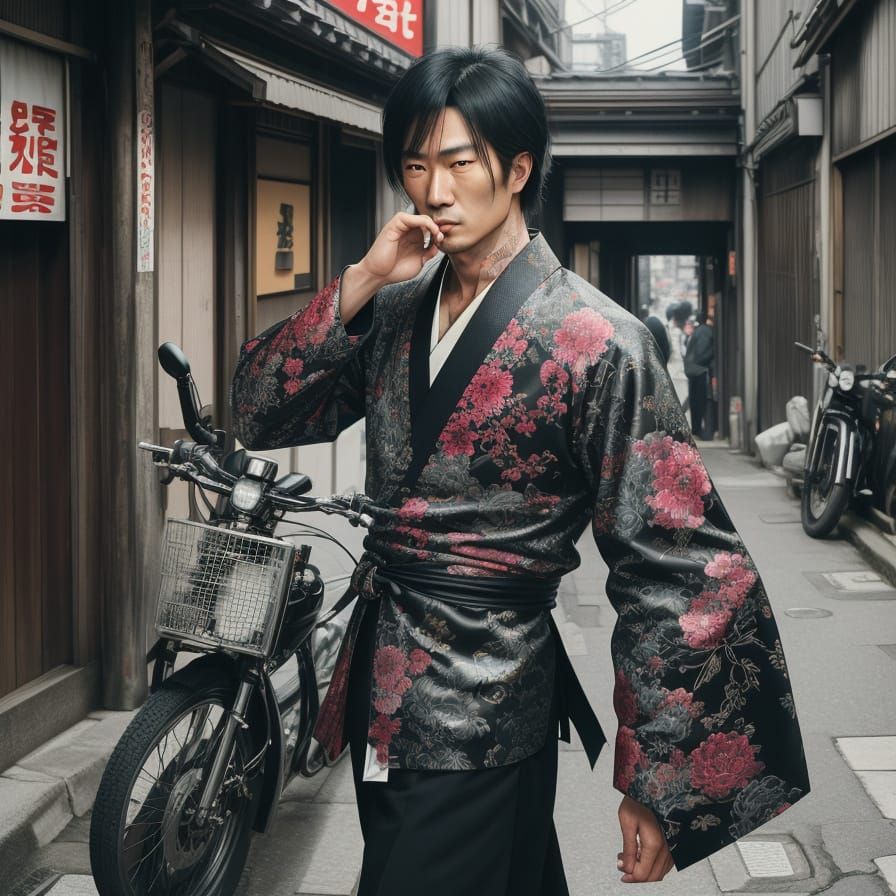 Yakuza in 1980s Japan Back Alley