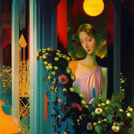 moonlight over the alley